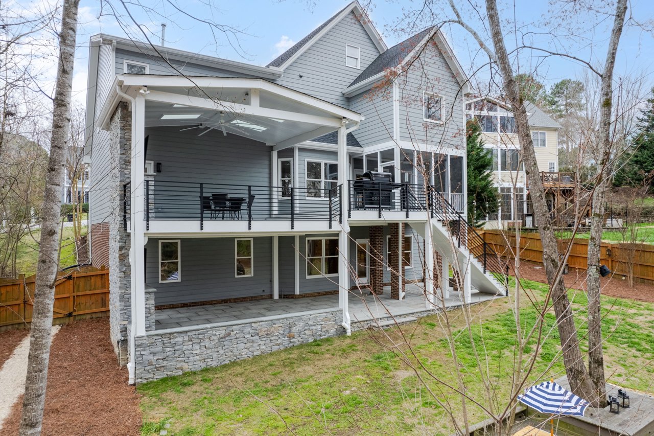 Two-Story Deck & Fireplace Transformation